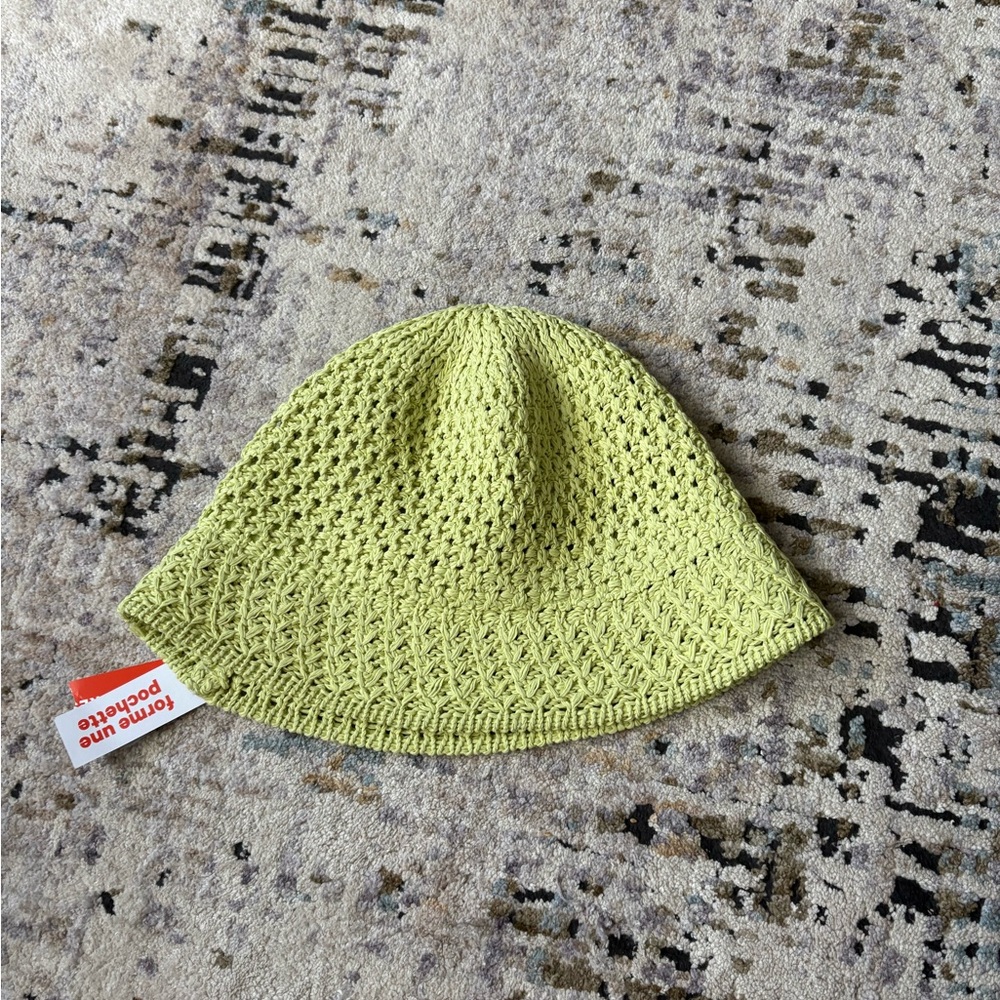Green Woven Summer Bucket Hat - BNWT Joe Fresh
